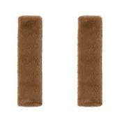 INF Ramenske blazinice za varnostni pas avtomobila (komplet 2) Brown+Beige, (21732094)