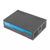 Digitus DN-80202-1 mrežno stikalo Brez upravljanja Gigabit Ethernet (10/100/1000) Črna