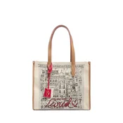 Lancel Nakupovalna torba Lancel Capsule Cabas L Toile Naturel Beige bež