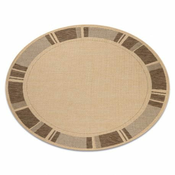 eoshop Okrogla preproga SISAL FLOORLUX 20195 mais, kava ( - Velikost: krog 160 cm)