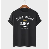 MAFIMI Muška majica Najbolji ujka, Crna