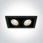 VGRADNA SVETILKA / LED / 2x30W / 2x2600lm / 3000K / ČRNA DM51230/B/W