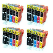 Komplet kompatibilnih kartuš Canon 4xPGI-550PGBK + 16xCLI-551, pigmentna črna XL, črna XL, cyan XL, magenta XL, rumena XL