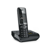 Brezžični DECT telefon Gigaset Comfort 550AM, s telefonskim odzivnikom, črno-kromiran (Gigaset Comfort 550AM)