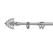 Siva metalna karniša VALANCE PLUM 120-210 cm