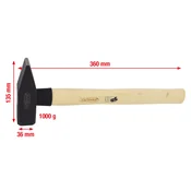 Ključavničarsko kladivo z ročajem iz bele orehovine. 100 g 142.1310 ks tools