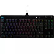 LOGITECH G PRO TKL Corded Mechanical Gaming Keyboard - BLACK - US INTL - USB - CLICKY - 920-009392