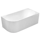 AQUALINE Elegantna Prostostoječa Kad TIBERA STRIP R, 150x75cm, Bela