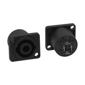 Kvadratna vgradna vtičnica SPEAKON 4-pin.