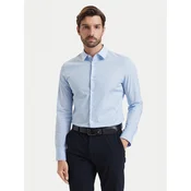 Calvin Klein Srajca LV040BM108 Modra Regular Fit