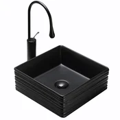 REA Solo točilni umivalnik Black Mat