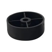 Tog pohištveni drsnik s prit. ploščo, o 50 mm, viš. 20 mm, umetna masa, črna