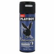PLAYBOY deodorant v spreju brez aluminija za moške King of the Game For Him, 150ml