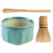 shumee KOMPLET ZA ČAJ MATCHA Blue Gree, JAPONSKA SKODELICA, CHASEN WHISPERS, ŽLICA