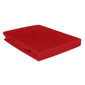 shumee Bombažna rjuha 120x200 gladek saten rdeča