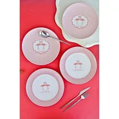 Hermia Set dezertnih tanjira, 4 komada, Šareni