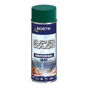 shumee Bostik Super Color Univerzalna barva v spreju temno zelena mat 400 ml