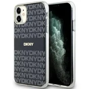 DKNY Etui DKNY IML Mono & Stripe MagSafe za iPhone 11/Xr - črno