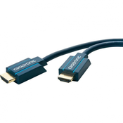 clicktronic HDMI priključni kabel clicktronic [1x HDMI-vtič  1x HDMI-vtič] 10 m moder 3840 x 2160 pixel