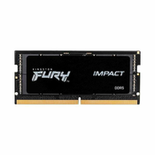 Kingston Fury Impact pomnilnik (RAM) za prenosnik, 8 GB, DDR5, 4800 MHz, SODIMM, CL38 (KF548S38IB-8)