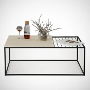 Hanah Home Klub sto Zinus, 95x43x55 cm, Hrast