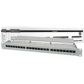 Patch panel 19/1U sa 24 ugradena modula RJ45 kat. 6 DN91624S