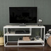 HANAH HOME TV polica Lorin Ephesus White
