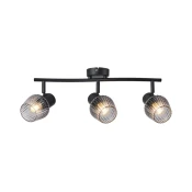 Prezent 14102 - Spot svetiljka OASIS 3xE27/60W/230V crna/zadimljena