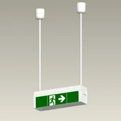 B-Safety Komplet za obesitev zasilne svetilke C-LUX Standard, 30 cm - siva - Kovina