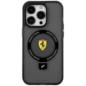 Ferrari FEHMP15SUSCAK iPhone 15 6.1 black hardcase Ring Stand 2023 Collection MagSafe (FEHMP15SUSCAK)