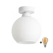 BRILAGI - LED stropna svetilka RETRO GLASS 1xE27/60W/230V premer 15 cm bela