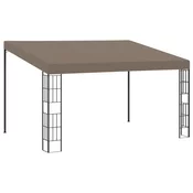 Zidna sjenica od tkanine 4 x 3 m smede-siva