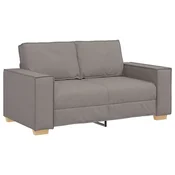 Vidaxl Dvosed kavč taupe 160x78x84 cm blago