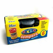 Črna tempera v lončku 6x35 gr - Carioca