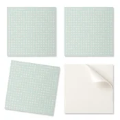 shumee Komplet PVC ploščic z vzorcem za dnevno sobo, samolepilne, geometrija črt in križcev, 20x20x20 cm