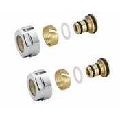Adapter za cevi iz alupeksa, 16 mm, brušeno nerjaveče jeklo - Brušeno nerjaveče jeklo - 24 - Sapho