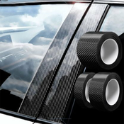 Mormark Karbonska lepilna folija za avto 3D črna 10 x 300cm vododporna brez mehurčkov | CARTAPE
