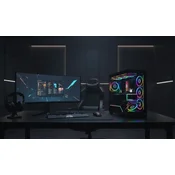 Modecom MODECOM Volcano STELLAR PLUS Midi Tower Črna, Računalniško ohišje