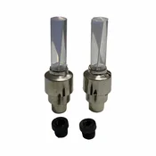 Car 888 Accessories Svetlece kapice ventila, 2 komada, Bele