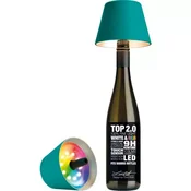 Sompex Top 2.0 Namizna LED-svetilka za steklenico 14 cm, turkizna