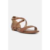 MICHAEL Michael Kors sandali z ravnim podplatom ženski usnjeni Alexa Flex Flat Sandal