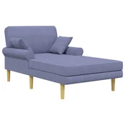 Vidaxl Počivalnik Jeans modra Blago