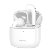 BASEUS Brezžične slušalke Bluetooth Bowie E8 TWS bele barve
