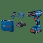 BOSCH Aku vibraciona bušilica - odvrtac GSB 185-Li; 18V 1x2,0 Ah + 23-delni set pribora u koferu 06019K3102
