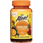 Natures Way – Alive! Premium Immune Gummies, češnja in grozdje, 90 gumijev