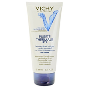 Vichy Pureté Thermale emulzija za skidanje šminke 3 u 1 (Démaquillant Intégral Peaux Sensibles) 200 ml