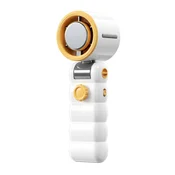 INF Zložljiv ročni ventilator z ledenim hlajenjem in 199-stopenjskim turbo White+Yellow, (5000324888)