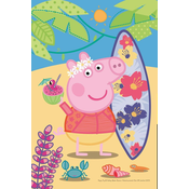 Trefl Puzzle Peppa Pig: Na plaži 54 kosov