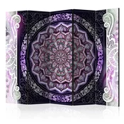 Paravan u 5 dijelova - Round Stained Glass (Violet) II [Room Dividers] 225x172