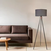 Opviq Podna lampa Fisco, 155 cm, E27, Crna